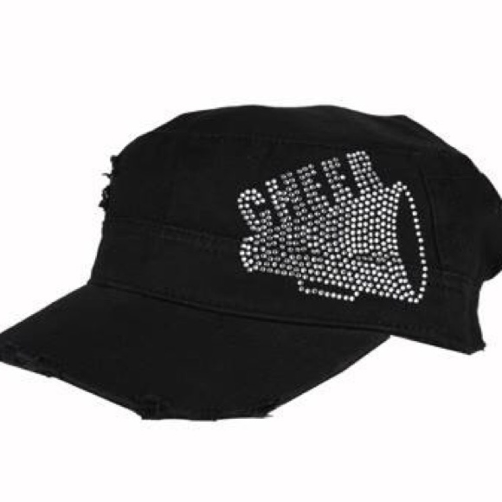 Black “CHEER” Megaphone Hat
New Never Worn